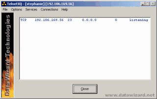 TelnetXQ Server Screenshot